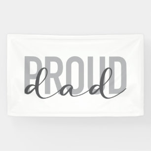 Modern, simple, urban, cool design of Proud Dad Banner