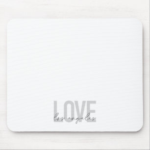 Modern, simple, urban design of Love Los Angeles Mouse Pad