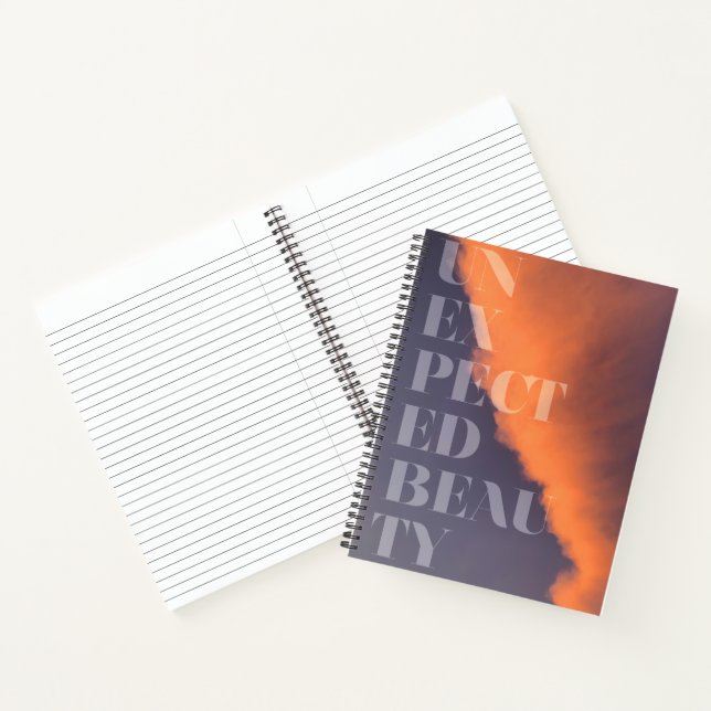 Modern, simple, urban design of Unexpected Beauty Notebook (Inside)