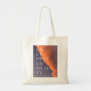 Modern, simple, urban design of Unexpected Beauty Tote Bag