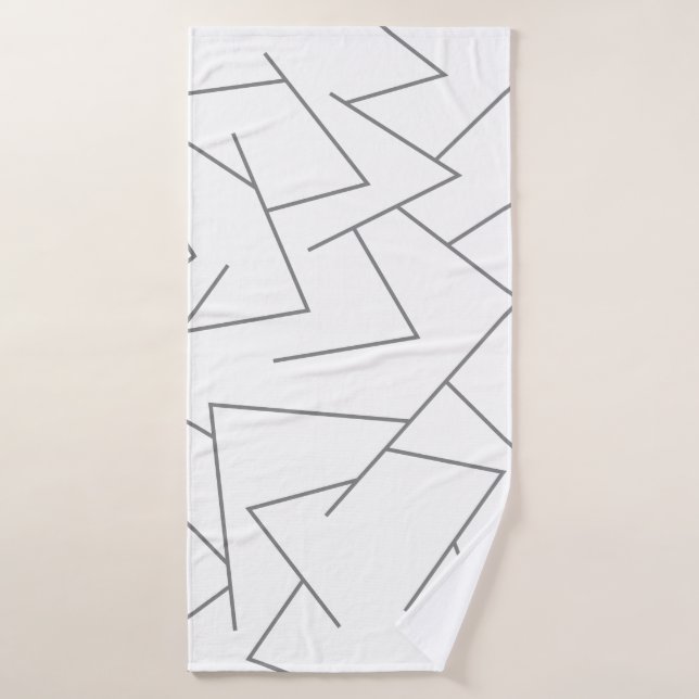 Modern, simple urban, dynamic graphic line pattern bath towel (Bath Towel)