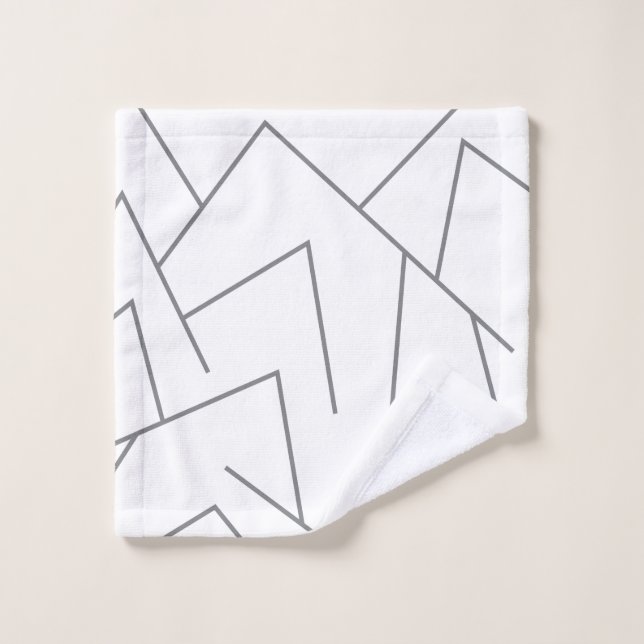 Modern, simple urban, dynamic graphic line pattern wash cloth (Wash Cloth)