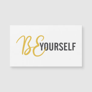 Modern, simple, urban graphic of Be Yourself