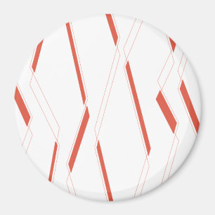 Modern, simple urban plant abstraction graphic art magnet