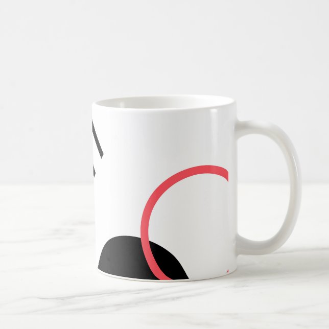 Modern, simple, urban, trendy geometric design coffee mug (Right)