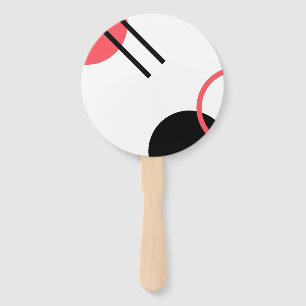 Modern, simple, urban, trendy geometric design hand fan