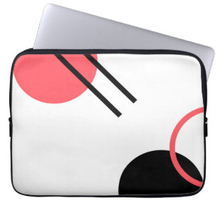 Modern, simple, urban, trendy geometric design laptop sleeve