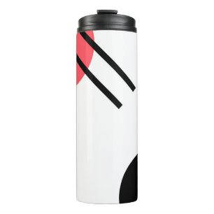 Modern, simple, urban, trendy geometric design thermal tumbler
