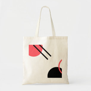Modern, simple, urban, trendy geometric design tote bag