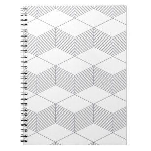 Modern, simple, urban, trendy graphic design notebook