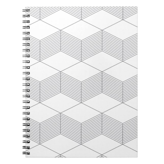 Modern, simple, urban, trendy graphic design notebook (Front)