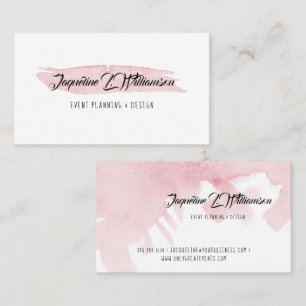 Modern Simple Watercolor Wash Art Design Business Card