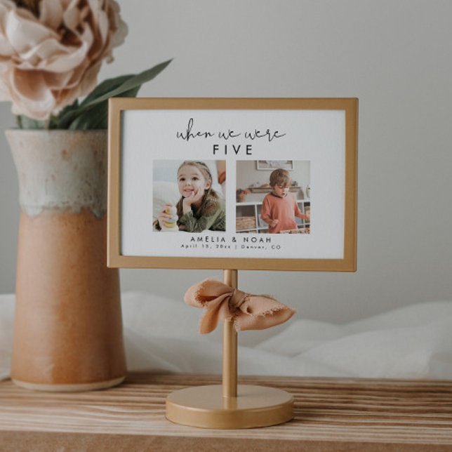 Modern Simple Wedding Baby Picture Table Number (Creator Uploaded)