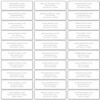 Modern Simple Wedding Guest Names Address