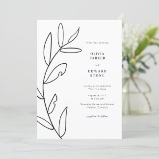 Modern Simple Wedding Invitation