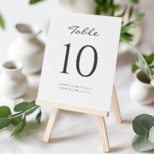 modern simple wedding table place card