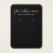Modern simple white and black earring display card