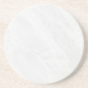 Modern Simple White Marble Rustic Paper Coaster