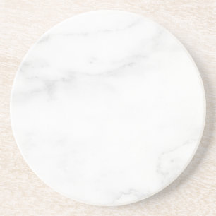 Modern Simple White Marble Rustic Paper Coaster