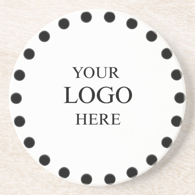 Modern Simple White Marble Rustic Paper Coaster (Front)