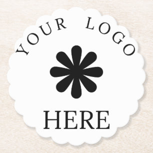 Modern Simple White Marble Rustic Paper Coaster