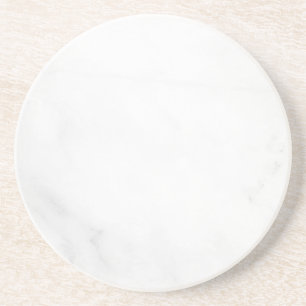 Modern Simple White Marble Rustic Paper Coaster