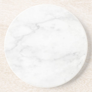 Modern Simple White Marble Rustic Paper Coaster