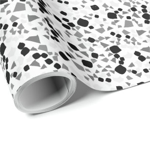 Modern Simple White Terrazzo Wrapping Paper