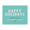 Modern Simple White Typography Happy Holidays
