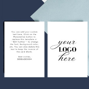 Modern Simple Your Logo / Photo Custom Business