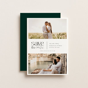 Modern Simplicity 2 Photo Wedding Save The Date