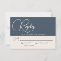 Modern Simplicity Navy Blue Wedding