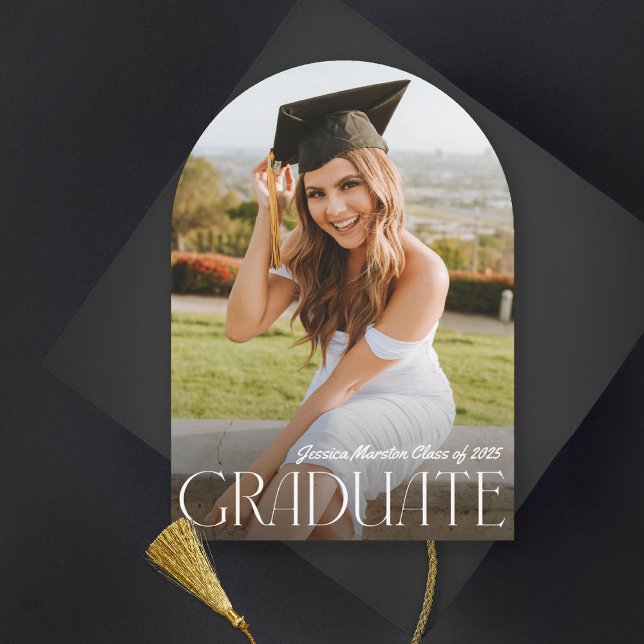 Modern Simplicity Photo Graduation Invitation (Creator Uploaded)