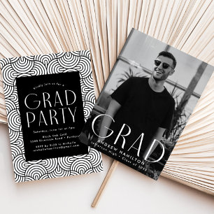 Modern Simplicity Photo Graduation Party Invitation