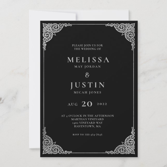 Modern Simplistic Wedding Invitation (Front)