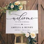 Modern Simply Elegant Wedding Welcome Sign Canvas<br><div class="desc">Greet your guests in style at your modern and chic wedding reception with this "Modern Simply Elegant Wedding Welcome Sign" canvas print. The minimalist design and script lettering give this canvas print a bold, sophisticated look that will elevate any space. Display it on a wall or place it on an...</div>