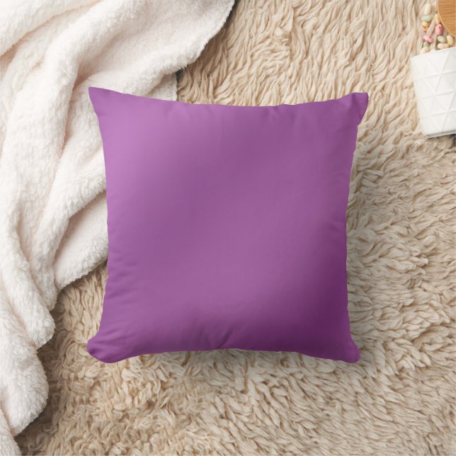 Modern Simply Solid purple gradient Wave pattern Cushion (Blanket)