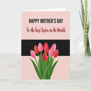 Modern Sister Mothers Day Card