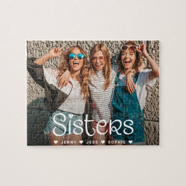 Modern Sisters Photo Jigsaw Puzzle (Horizontal)