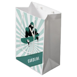 Modern Skateboarding Girls Skater Name Cool Sports Medium Gift Bag