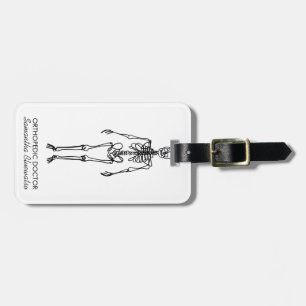 modern Skeleton orthopaedic doctor sculpting bone  Luggage Tag