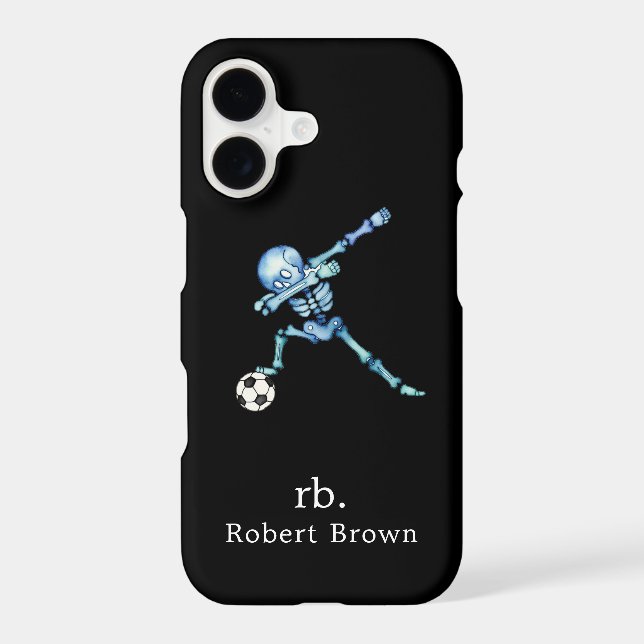 Modern Skeleton Soccer Dab Pose Colourful  (Back)