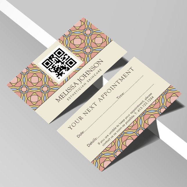 Modern Skincare Aesthetician Appointment Card (Creator Uploaded)