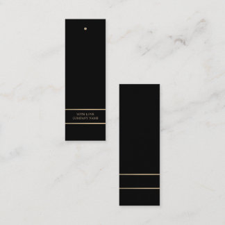 Modern & Sleek, Black & Gold Gift Tags
