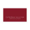 Modern Sleek Elegant Firebrick Red Business Card