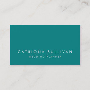 Modern Sleek Elegant Teal Business Card