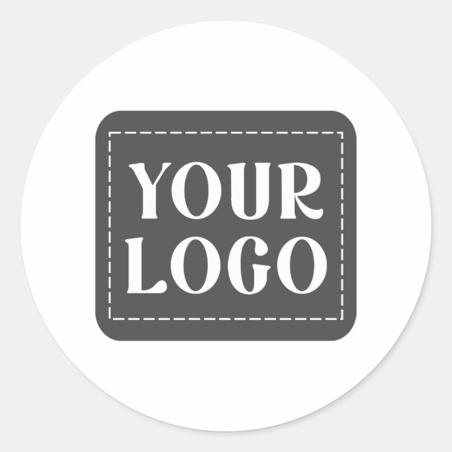 Modern, Sleek, Sophisticated & Customisable Classic Round Sticker (Front)