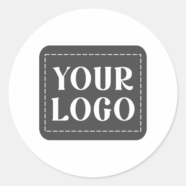 Modern, Sleek, Sophisticated & Customisable Classic Round Sticker (Front)