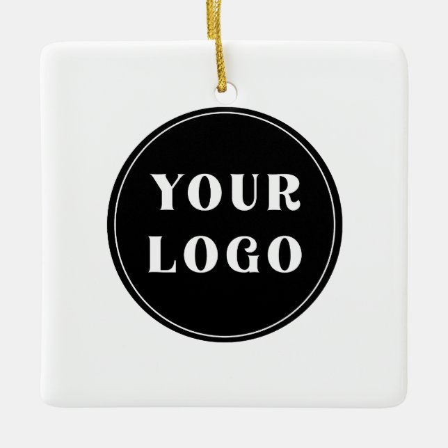 Modern, Sleek, stylish, & Customisable Ceramic Ornament (Front)