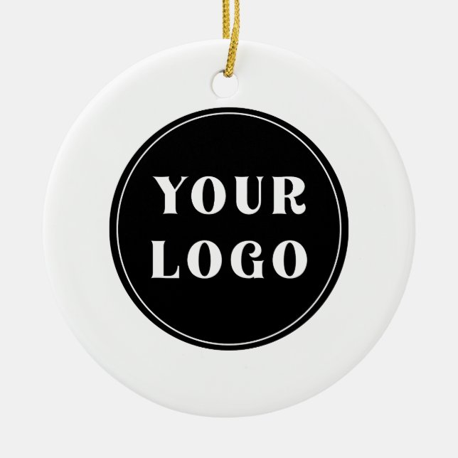 Modern, Sleek, stylish, & Customisable Ceramic Ornament (Front)